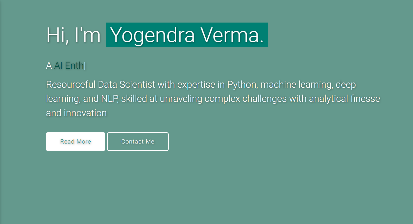 Yogendra Verma | Sr. Data Scientist